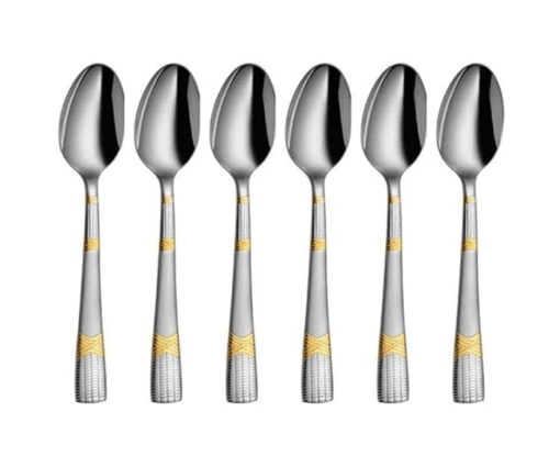 Shri & Sam High Grade Stainless Steel Lush 6 PCS Dinner Spoon